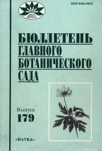 Бюллетень Главного ботанического сада. Выпуск 179